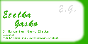 etelka gasko business card